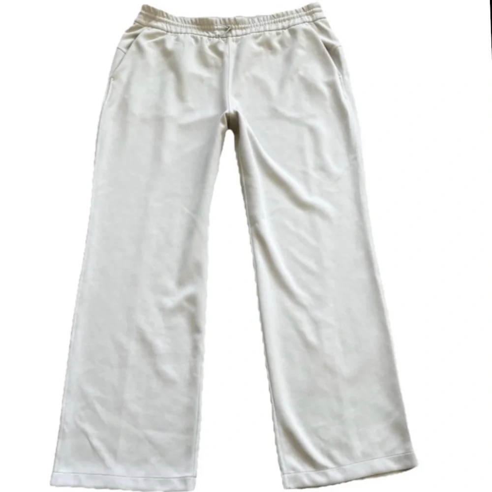 LULULEMON SOFTSTREME HIGH RISE PANT SIZE 14 Cream Wide-Leg Pants Elevated Refine - Picture 6 of 7